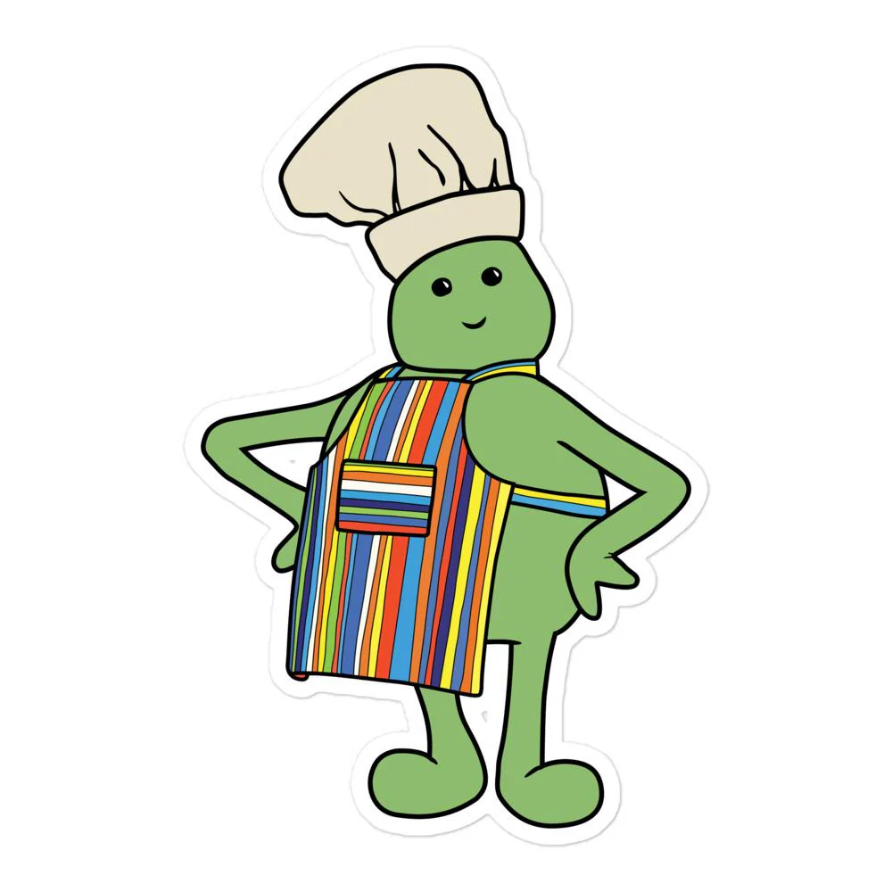 Classic Tiny Chef Sticker - Image 3